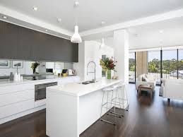 Example Kitchen Living Room Charcoal Grey White Mirror Splashbacks 13 264 270 Lawrence Hargrave Dri Modern Kitchen Kitchen Concepts Kitchen Renovation