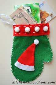 A dapper piñata (with a top hat) ask guests to drop envelopes into a wedding card piñata with true character. Crafty Concoctions Felt Mitten Candy Money Or Gift Card Holders Stocking Stuffer Idea Kitchen Concoctions