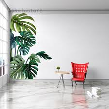 Ships free orders over $39. Plant Decor Wall Stickers Diy Beach Tropical Palm Leaves Wall Stickers Modern Art Vinyl Decal Living Room Wall Decor Shopee Philippines