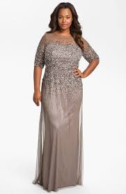 Adrianna Papell Beaded Illusion Gown Plus Size Nordstrom Plus Size Evening Gown Mother Of The Bride Gown Mother Of Groom Dresses