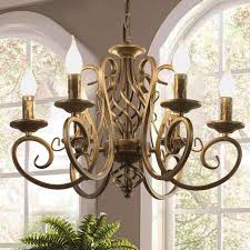 How to pick a chandelier. Ganeed French Country Chandeliers 6 Lights Candle Wrought Iron Chandelier Rustic Farmhouse Pendant Light Fixture Hanging Lighting For Kitchen Island Dining Room Living Room Foryer Buy Online In Botswana At Botswana Desertcart Com Productid 175505297