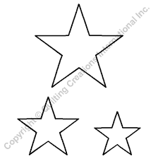 1 5 2 3 Stars Quilting Creations Quilting Stencils Free Motion Quilt Designs Star Template Printable