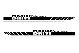 Bmw Performance 2pcs Rayas Laterales Vinilo Cuerpo Etsy Car Sticker Design Car Sticker Ideas Bmw Performance