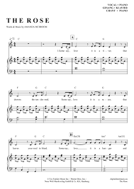 Gekauft aus dem notenladen sind sie zwar schön gebunden und „analog, aber kosten häufig auch häufige fragen zu kostenlosen klaviernoten. The Rose Klavier Gesang Pdf Noten Von Bette Midler In C Dur 7070027