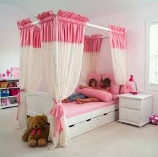 This wild pink bedroom combines pink walls, curtains. Kids Room Ideas Sophisticated Furnishings For Little Princesses