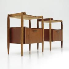 Mid century nightstands nightstand high quality nightstand cheap mid century modern high gloss night stand 2 drawers gold white bedside nightstands mid century concrete coffee table mid century french vintage style comtemperoray geometry black brown concrete look hemispherical. Pair Of Italian Mid Century Nightstand Tables 1960s 93170