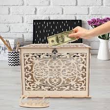 Everyone wants to celebrate this significant day in a creative manner and do something unique to challenge the conventional norms. Wedding Card Box With Lock Rustic Wood Gift Box Card Holder Wedding Party G9a7 Wedding Supplies Home Garden