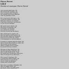 Pierre perret lilypierre perret lily. Commentaires Sur La Chanson Lily Pearltrees