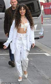 Weitere ideen zu camila cabello, cc97, fangirl. Camila Cabello Appears In High Spirits And Flashes Her Abs Everyday Outfits White Lace Bra Camila Cabello