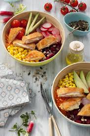 Poke Bowl Aux Crudites Et Cordon Bleu Au Comte Et Bacon En 2020 Recettes De Cuisine Illustrees Recettes De Cuisine Recette De Plat