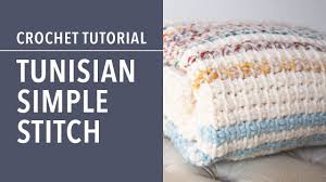 Daydream A Simple Striped Tunisian Crochet Blanket One