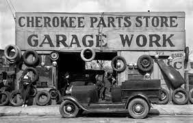 Auto Parts Shop Atlanta Georgia C 1936 Walker Evans Walker Evans Photography Cherokee Car