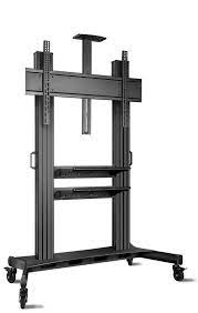 #562 in tv stands & wall brackets. Universal Mobile Tv Stand Rolling Tv Cart For 32 65 Inch Lcd Led Oled Flat Panel