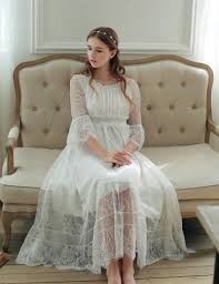 Women Sleepwear Gown Lace Nightgown Gorgeous Elegant Sleepwear Princess Dress For Women Bridesmaid Lace Gowns High Qu Night Gown Lace Nightgown Sleepwear Women