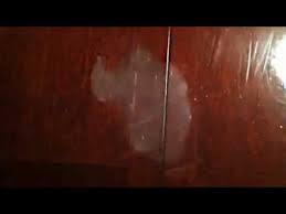 How To Remove White Heat Stains From A Wooden Table Water Stain On Wood Staining Wood White Wood Furniture