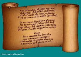 letra de himno nacional argentino. Dia Del Himno Nacional Argentino El Sureno