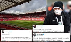 Check spelling or type a new query. Gary Lineker And Piers Morgan Lead Calls For The Football Season To Be Cancelled Daily Mail Online