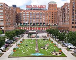 Ponce City Market On Instagram Grab Your To Go Favorites From The Food Hall Choose A Diamond Dotted Along The Yard To E City Market Food Hall Summer Picnic