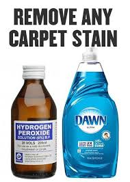 Remove Any Carpet Stains With Hydrogen Peroxide And Blue Dawn Dish Soap In 2020 Cleaning Cleaning Hacks Deep Cleaning Tips