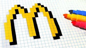 Handmade Pixel Art How To Draw Mcdonalds Logo Pixelart Dibujos Pixelados Dibujos En Cuadricula Dibujos En Pixeles