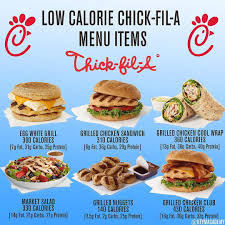 fil a low calorie menu items