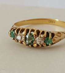 Appraisal Insurance Cost Nn Antique Emerald And Diamond Etsy Diamond Engagement Vintage Rings Wedding Rings