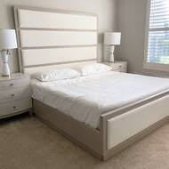 Veneers are merged with acrylic and metal accents, making a. Bernhardt Axiom Standard Bed Wayfair