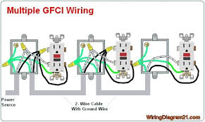 Multiple Gfci Outlet Wiring Diagram Outlet Wiring Electrical Wiring Gfci