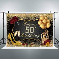 Get free shipping on your holiday gifts when you sign up for their 30 day free trial. Riyidecor 50th Birthday Backdrop Black Gold Woman Balloons Champagne Photo Photography Background 7x5 Feet Shining Sequin Rose Gold Party Decorations Celebration Props Photo Shoot Vinyl Cloth Buy Online In Isle Of Man