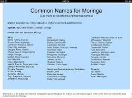 Common Names Of Moringa Oleifera Fun Health Facts Moringa Tree Moringa