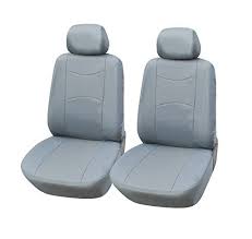 115902 Greyleather Like 2 Front Car Seat Covers Compatible To Toyota Echo Prius Prius C Prius V 20172007 Chec Leather Car Seat Covers Car Seats Carseat Cover