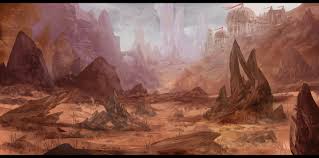 Desert Outpost By Narandel On Deviantart Landscape Outpost Desert Hills