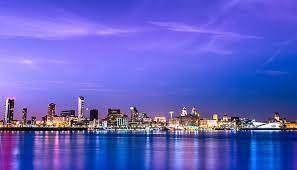 The waterfront area in liverpool. Liverpool Waterfront
