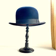 Bowler Hat Authentic French Vintage Wool Black Man Woman Etsy Vintage Wool Black Wool Hat Hats