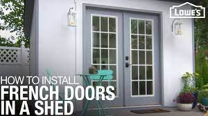 We wanted to fit a lot into the small room: How To Install French Doors In A Shed