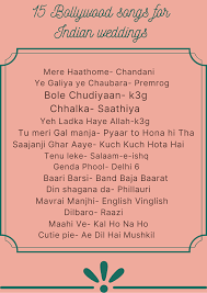 As the name says, the bollywood top 50 songs playlist consists of 50 fabulous songs beautifully written and composed by famous lyricists and composers.it is a good song which. Bollywood Songs For Indian Weddings Indian Wedding Songs Wedding Song List Bollywood Songs