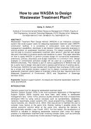 Wastewater treatment optimization with zeta potential. Pdf How To Use Wasda To Design Wastewater Treatment Plant Fadzlin Sairan Academia Edu