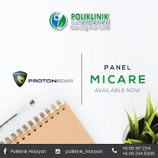 Micares panel clinic valor management. Panel Klinik Micare Poliklinik Hidayah Batu Berendam Facebook