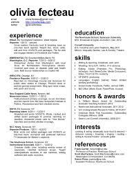 Resume Olivia Fecteau On Wordpress Com Graphic Design Resume Resume Review Resume Layout