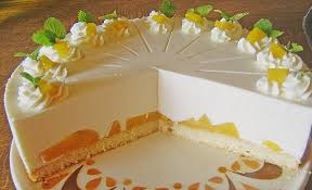 Quark Pfirsich Sahne Torte Von Paehm Chefkoch Rezept Torten Rezepte Schnelle Torten Rezepte Quark Sahne Torte