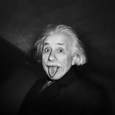 Albert Einstein tongue photo. Art Prints, Posters & Puzzles from Alamy