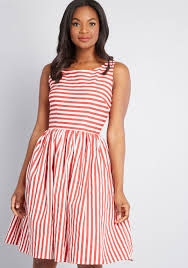 Start With Pockets Sleeveless Dress Striped Dress Summer Sleeveless Dress Red Dress