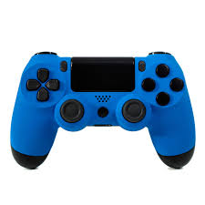 Can i watch tv on my ps4? Amazon Com Dualshock 4 Customized Wireless Controller For Playstation 4 Soft Touch Cool Blue Ps4 Added Grip For Long Gaming Sessions Multiple Colors Available Computers Accessories