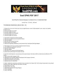 Pdf Soal Cpns Pdf 2017 Jemriani Situmeang Academia Edu
