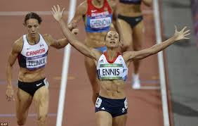 Click card to see the definition. London 2012 Olympics Jessica Ennis Wins Heptathlon Gold Medal Daily Mail Online