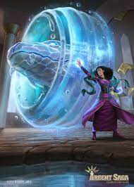 Artstation Gillian Inter Dimensional Witch Gunship Revolution Fantasy Art Landscapes Elemental Magic Fantasy Character Design