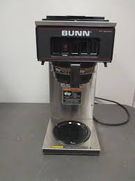 Used Stainless Steel Bunn Vp17 Series Industrial Coffee Maker Brewer Bunn Industrial Coffee Maker Coffee Maker Bunn