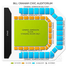 Bill Graham Civic Auditorium Seating Chart Inspirational 35