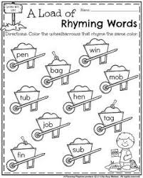 Kindergarten Worksheets For May Planning Playtime Kindergarten Worksheets Rhyming Words Worksheets Rhyming Words