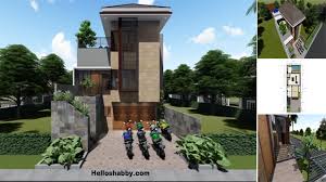 Desain rumah minimalis 2 lantai sederhana. Desain Rumah Modern Ukuran 10 X 20 M 4 Kamar Tidur Dan Rooftop Garden Asik Buat Kumpul Bersama Helloshabby Com Interior And Exterior Solutions